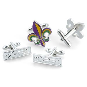 批发促销软搪瓷环氧男式t恤袖扣定制童军袖扣 - Product Image 2