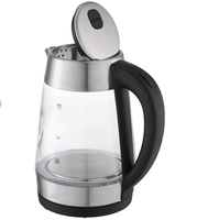 Bouilloire électrique portable sans fil en verre de haute qualité 1,8 L, best-seller, chauffe-eau domestique, arrêt automatique, rotation à 360 degrés
