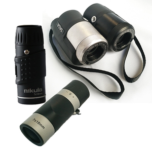 Monoculaire en verre optique, alliage d'aluminium + PVC, 8x25 10x25, pour l'observation des oiseaux, la chasse - Product Image 6
