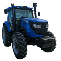 Tracteur agricole 4x4 à transmission par engrenages, 80 CV, pour terres agricoles, rizières, zones humides et pentes raides