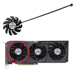 Nuevo ventilador de refrigeración 75MM 4PIN PLD08010S12HH T128010SU para tarjeta gráfica Gigabyte GeForce RTX <span class=keywords><strong>3070</strong></span> <span class=keywords><strong>Ti</strong></span> <span class=keywords><strong>EAGLE</strong></span> OC 8G Falcon - Product Image 4