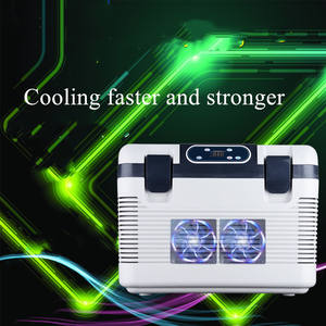 HF190 19 litres réfrigérateur portable congélateur réfrigérateur double ventilateur voiture refroidisseur numérique réglable affichage pour voiture et usage domestique - Product Image 5