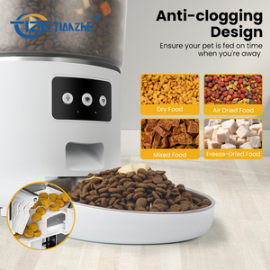 TIZE <span class=keywords><strong>Pet</strong></span> malzemeleri üst satmak APP uzaktan kumanda mikroçip köpek wifi kedi maması dağıtıcı besleyici kamera akıllı otomatik evcil hayvan besleyici - Product Image 4
