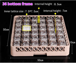 Étagère moderne à double niveau avec coins <span class=keywords><strong>en</strong></span> plastique pour le rangement des verres, étagère de cuisine pour le stockage du <span class=keywords><strong>vin</strong></span> et du champagne, style bar, pour bols et assiettes - Product Image 3