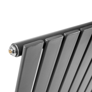Radiatore di Design in Acciaio a Tubo Piatto, Singolo, Orizzontale, Bianco, per Riscaldamento Domestico - Product Image 2