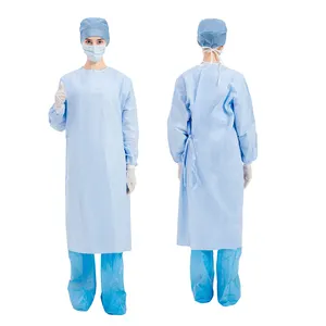 gown disposable spunlace nonwoven protective clothing ppe gown aami level 4 gown