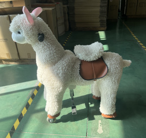 Jouets à roulettes pour enfants Animaux mécaniques grandeur nature Cheval et zèbre sur roues pour les terrains de jeux <span class=keywords><strong>Location</strong></span> de centres commerciaux Jouets en peluche doux - Product Image 6