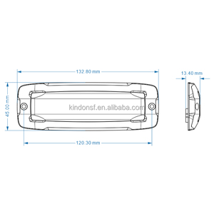 Rouge Bleu Ambre Vert Led Lumière Stroboscopique D'urgence Led Calandre De Voiture Lumières Mince Profil Bas Led Grille Lumière Étanche IP67 LTD148 - Product Image 4