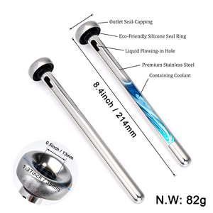 Cấp Thực Phẩm Lạnh Whiskey <span class=keywords><strong>Wine</strong></span> Chiller <span class=keywords><strong>Stick</strong></span> Chai Rượu Bằng Thép Không Gỉ Cooler <span class=keywords><strong>Stick</strong></span> Máy Làm Lạnh Que Với Air Aerator Và Pourer - Product Image 3