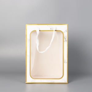 Stock de sacs d'emballage cadeau de fleurs avec poignées de transport pour petites entreprises sacs en papier kraft brun pour cadeaux de fête d'anniversaire, shopping - Product Image 6