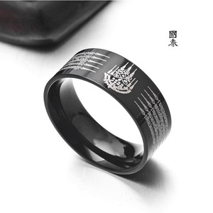 E-Commerce Thailand Vijf Geschriften Diamant Symbool <span class=keywords><strong>Ring</strong></span> Roestvrij Staal Duimjuweel In Voorraad Voor Dropshipping - Product Image 4