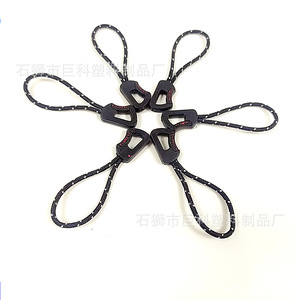 Tirette de fermeture éclair en plastique avec points blancs 10 mm pour vêtements et sacs, type crochet, durable - Product Image 5