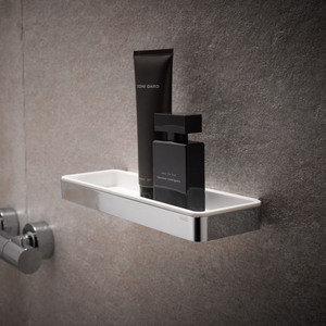 Popular <strong>Grey</strong> Stainless Steel Bathroom Brushed Nickel Shower Caddy Ceramic Tile Shower <strong>Corner</strong> <strong>Shelf</strong> Shower <strong>Shelf</strong> - Product Image 4