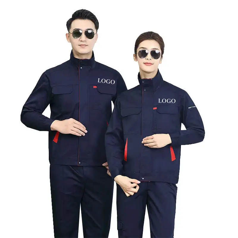 fast stock fashion factory logistics garage mechanic work outfit polyester cotton men women worker uniform