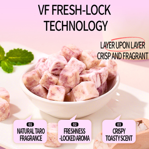 VF Taro Dices en format voyage, petit emballage, Snacks très demandés, Snacks non soufflés, Saveur Sel et Poivre, Taro Dices pour la partage en famille - Product Image 6