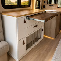 Kit de conversion de cuisine modulaire pour camping-car, ensemble de rangement en aluminium pour fourgon aménagé