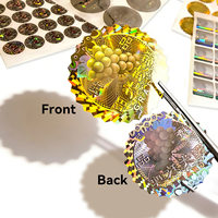 Étiquettes de sécurité holographiques anti-contrefaçon, anti-effraction, avec numéro de série, autocollants de garantie, étiquette anti-contrefaçon
