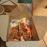Contenants en papier kraft biodégradables personnalisés pour frites, salades, pizzas et nuggets de poulet – Vente en gros