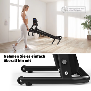 Caminadora Eléctrica Plegable de 2.5HP con Conectividad a Aplicaciones, Pantalla LED, Inclinación Manual, Amortiguación Profesional, Máquina para Correr en Casa - Product Image 4