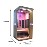 SS-200G nouveauté 2 personnes salle de sauna à la mode spectre complet proche lampe infrarouge faible chauffage au carbone EMF pour le bien-être