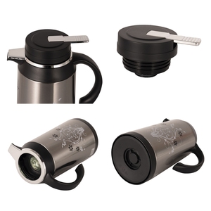 Vente en gros 1L 1.3L 1.6L 1.9L Métal Isolé En Acier Inoxydable Verre Recharge Fiole À Vide Pichet Thermos Arabe Cafetière - Product Image 6