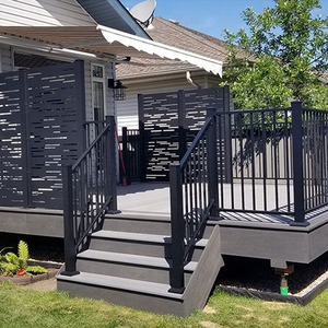 Balustrade en aluminium pour <span class=keywords><strong>maison</strong></span> <span class=keywords><strong>moderne</strong></span>, rampe de pont extérieur, <span class=keywords><strong>escalier</strong></span> d'entrée - Product Image 1