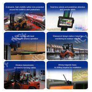 Nuova Luce di Sicurezza Digitale Wireless a LED da 7'' per Carrelli Elevatori, Anticollisione e Avviso di Prossimità Pedonale, Impermeabile IP67 - Product Image 6