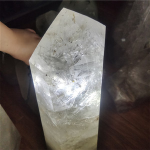 큰 크기 자연적인 바위 석영 탑 수정같은 지팡이 수정같은 기술 프리즘 점 - Product Image 2