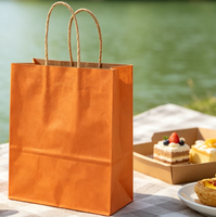 Ecologisch composteerbare Morandi matzwarte kraft papieren handtas bulk aangepaste logo groene cadeauverpakking
