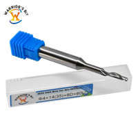Warrior's Bit CNC Bit End Mill Tools 8mm Shank One Flûte HSS Fraise pour fenêtre de porte en alliage d'aluminium