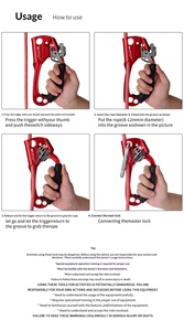Équipement d'escalade extérieur antidérapant pour droitier, avec <span class=keywords><strong>corde</strong></span> de levage et sondeuse de trou, pour l'alpinisme et l'escalade. - Product Image 6