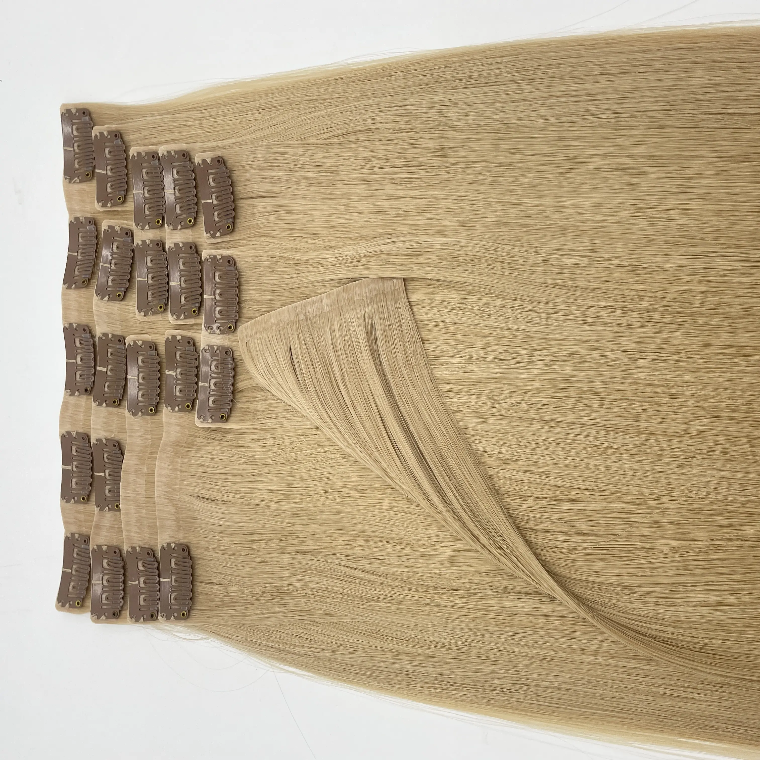 Clip nelle estensioni dei capelli 100 semplici estensioni dei capelli umani