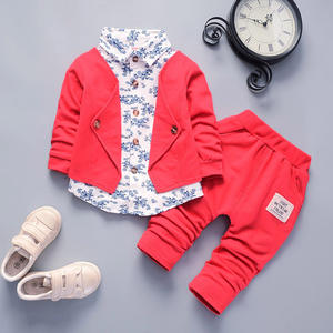 Primavera autunno nuovi vestiti per bambini neonato vestito da gentiluomo britannico 0-<span class=keywords><strong>4</strong></span> <span class=keywords><strong>anni</strong></span> 2 pezzi moda <span class=keywords><strong>bambino</strong></span> - Product Image 2
