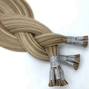 I Tips Premium Hair Extension Cuticule Aligné Kératine Tips U Nail Tips Prebonded Hair Keratin <span class=keywords><strong>Capsule</strong></span> Brown Blonde Color - Product Image 2