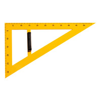 Gelsonlab HSMM-009 Ensemble de matériaux mathématiques en plastique de haute qualité Modèle carré Triangle en plastique et règle triangulaire