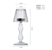 Europäische transparente Glas tisch lampe Kerzenhalter Hochzeit nach Hause kreative Ornamente Kerzen Gläser