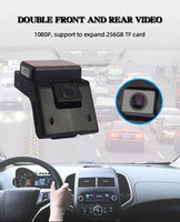 1080p 2 canaux véhicule boîte noire caméra de bord voitures lentille avant et arrière conduite enregistreur vidéo Adas Dms caméra Dvr Dashcam