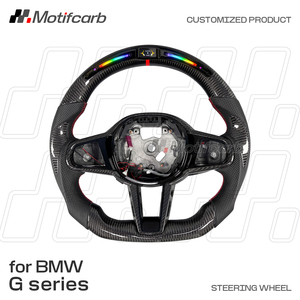 Volante LED de Fibra de Carbono Personalizado para BMW Serie G LCI 2 3 4 5 6 7 8 Serie X3 X4 X5 G20 G30 M3 M4 M5 M8 Z4 2018-2024 - Product Image 2