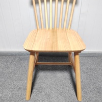 Chaise longue de loisir moderne Fourmi Chaise de restaurant nordique en bois Chaise de café simple