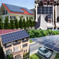 Generación de energía fotovoltaica Estructura de acero expandible prefabricada modular de 2 pisos Cobertizos pequeños con paneles solares en la parte superior