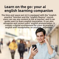 Écouteurs de traduction intelligents Timekettle M3 pour le voyage, apprentissage multilingue, interprétation simultanée, réduction active du bruit