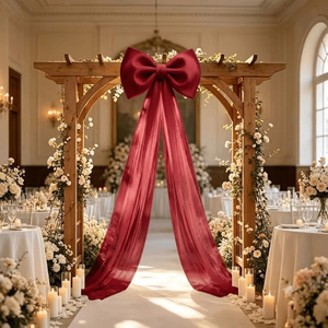 Décoration géante en gaze pour arche de <span class=keywords><strong>mariage</strong></span>, arrangement floral pour <span class=keywords><strong>voiture</strong></span> de <span class=keywords><strong>mariage</strong></span>, arrangement de scène extérieure - Product Image 2