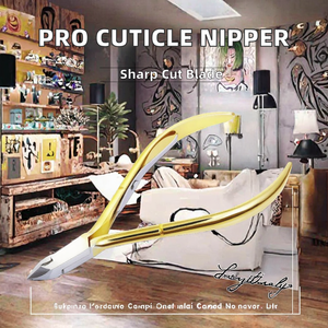 High Quality Finger Manicure Tools Curved Stainless Steel <b>Cuticle</b> Nipper Double Spring Professional <b>Cuticle</b> Cutter <b>Trimmer</b> - Product Image 2