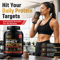 Concentrado de Proteína de Suero en Polvo, 24 g de Proteína, Crecimiento Muscular, Recuperación, Apoyo a la Masa Muscular Magra, Chocolate Rico, 5 lb, Nutrición a Granel de Alta Calidad