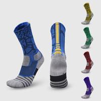 Chaussettes de sport épaisses en tissu éponge personnalisées avec logo, chaussettes de basket-ball personnalisées pour la salle de sport
