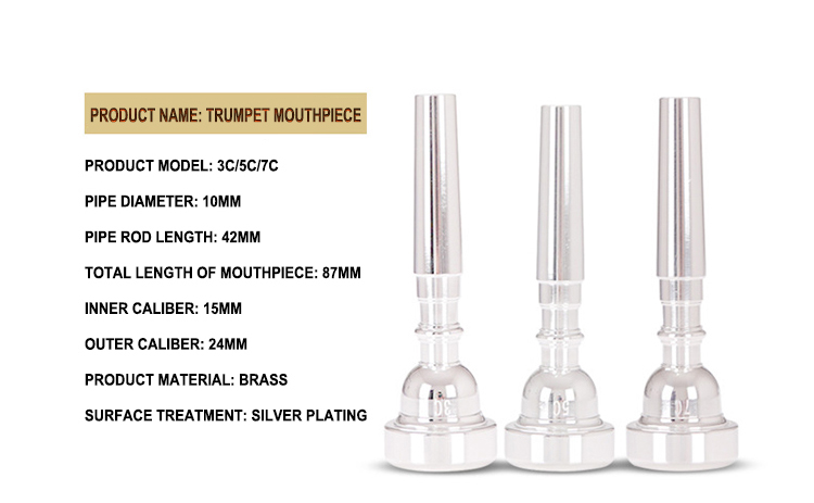 Trumpet Mouthpiece 3C/5C/7C