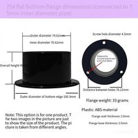 Adaptateur à bride en HDPE SDR11 PN16 PE100 pour raccord de tuyauterie par soudure bout à bout DN50-DN1200 pour l'alimentation en eau et en gaz