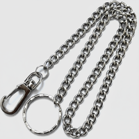 Chaîne de ceinture en acier inoxydable sur mesure pour jeans et pantalons, pour hommes et femmes, grande taille, réglable, en métal robuste