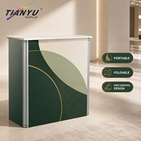TIANYU Spa - Présentoir pliable pop-up pour salon professionnel - Bureau d'accueil vintage