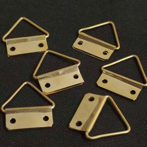 Double Hole Triangular Metal Hanging Hook Rust Resistant For Picture <b>Frame</b> <b>Photo</b> Display Hardware - Product Image 2